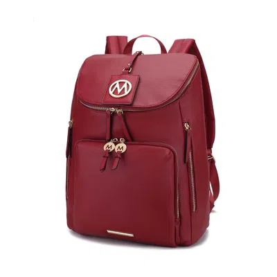 Mkf Collection By Mia K Angela Large Backpack Vegan Leather By Mia K In Red