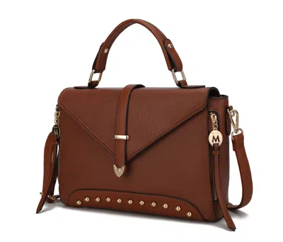 Mkf Collection By Mia K Angela Vegan Leather Women's Satchel Bag In Brown
