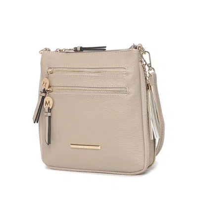 Mkf Collection By Mia K Angelina Women's Stylish Crossbody Bag By Mia K In Beige