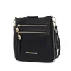 Mkf Collection By Mia K Angelina Women's Stylish Crossbody Bag By Mia K In Black