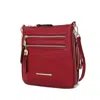 Mkf Collection By Mia K Angelina Women's Stylish Crossbody Bag By Mia K In Red