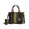 Mkf Collection By Mia K Aphelia Croc-embossed Tote Wome's Handbag By Mia K In Gold