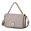 Mkf Collection By Mia K Arabella Vegan Leather Women's Shoulder Handbag In Silver