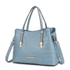 Mkf Collection By Mia K Aurelia Crocodile Embossed Vegan Leather Women's Tote Bag In Multi