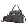 Mkf Collection By Mia K Aurora Satchel & Wristlet Wallet Handbag Purse By Mia K.