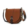 Mkf Collection By Mia K Ayla Snake-embossed Color Block Vegan Leather Women's Shoulder Bag In Multi
