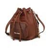 Mkf Collection By Mia K Azalea Vegan Leather Bucket Hobo Bag In Brown