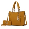 Mkf Collection By Mia K Bonita Tote Handbag With Wallet In Yellow