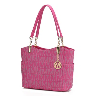 Mkf Collection By Mia K Braylee M Signature Tote Handbag In Pink