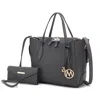 Mkf Collection By Mia K Bruna Women's Tote Bag With Wallet Set By Mia K In Multi