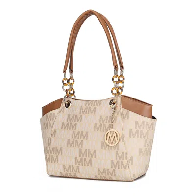 Mkf Collection By Mia K Cameron Women's Fashion Tote Handbag By Mia K In Beige