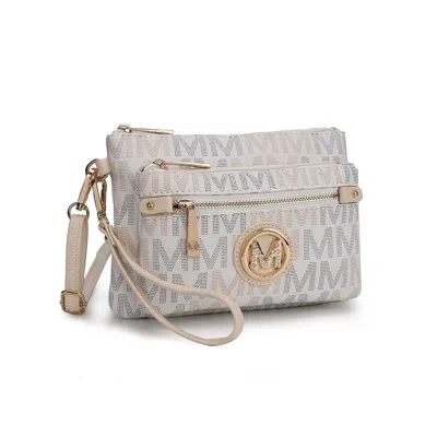 Mkf Collection By Mia K Camren M Signature Crossbody Bag By Mia K In White