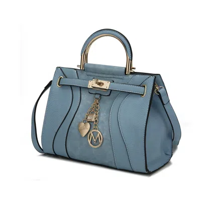 Mkf Collection By Mia K Cassia Medium Satchel Women's Bag By Mia K In Blue