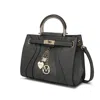 Mkf Collection By Mia K Cassia Vegan Leather Medium Satchel Handbag In Pink