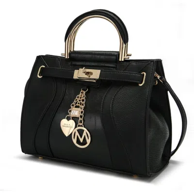 Mkf Collection By Mia K Cassia Vegan Leather Medium Satchel Handbag In Pink