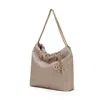 Mkf Collection By Mia K Celestine Quilted Shoulder Women's Bag By Mia K. In Beige