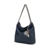Mkf Collection By Mia K Celestine Quilted Shoulder Women's Bag By Mia K. In Blue