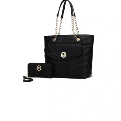 Mkf Collection By Mia K Chiari Tote Bag With Wallet In Black