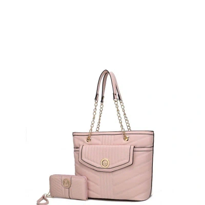 Mkf Collection By Mia K Chiari Tote Bag With Wallet In Pink