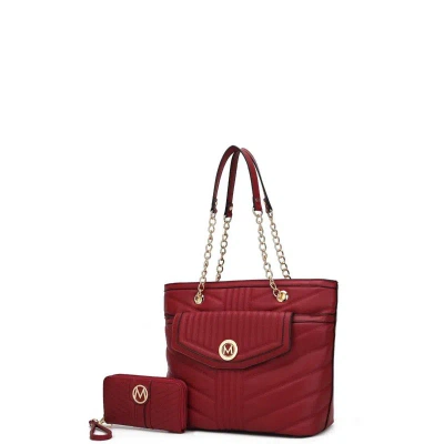 Mkf Collection By Mia K Chiari Tote Bag With Wallet In Red