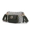 Mkf Collection By Mia K Ciri Women's Crossbody Double Bag Versatile By Mia K. In Green