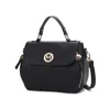 Mkf Collection By Mia K Clementine Vegan Leather Women's Satchel Bag By Mia K In Black