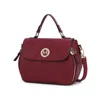 Mkf Collection By Mia K Clementine Vegan Leather Women's Satchel Bag By Mia K In Pink