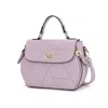 Mkf Collection By Mia K Clementine Vegan Leather Women's Satchel Bag By Mia K In Purple
