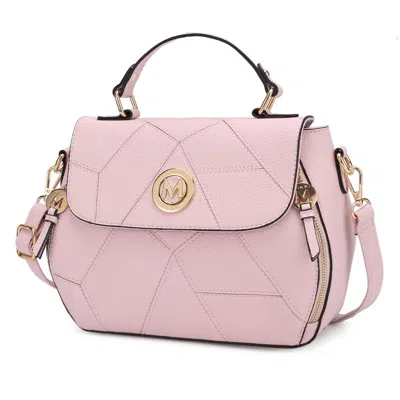 Mkf Collection By Mia K Clementine Vegan Leather Women's Satchel Bag In Pink