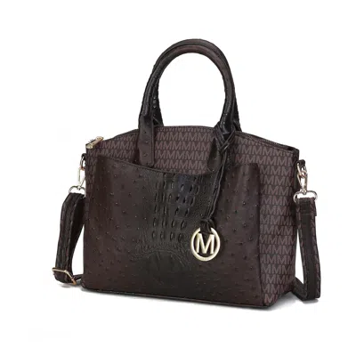 Mkf Collection By Mia K Collins Vegan Leather Women's Tote Bag By Mia K In Brown