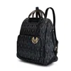 Mkf Collection By Mia K Cora Milan M Signature Trendy Backpack By Mia K In Black