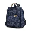 Mkf Collection By Mia K Cora Milan M Signature Trendy Backpack By Mia K In Blue