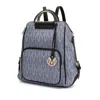 Mkf Collection By Mia K Cora Milan M Signature Trendy Backpack By Mia K In Grey