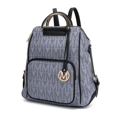 Mkf Collection By Mia K Cora Milan M Signature Trendy Backpack By Mia K In Grey