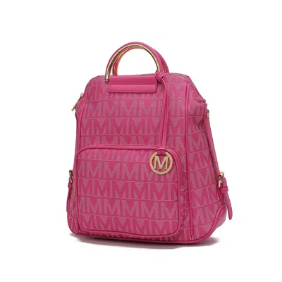 Mkf Collection By Mia K Cora Milan M Signature Trendy Backpack By Mia K In Pink