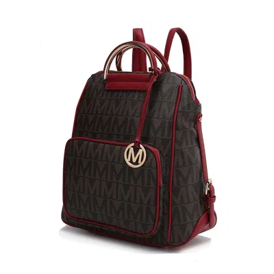 Mkf Collection By Mia K Cora Milan M Signature Trendy Backpack By Mia K In Red