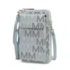 Mkf Collection By Mia K Cossetta 2 In 1 Cell Phone Crossbody/wristlet In Blue