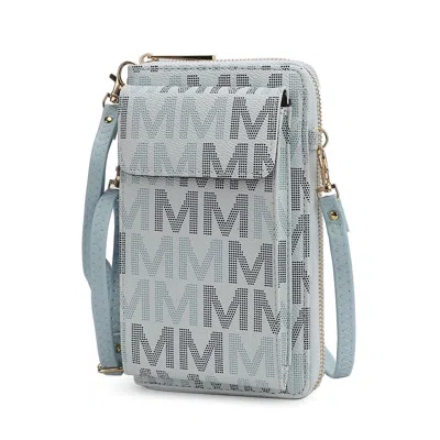Mkf Collection By Mia K Cossetta 2 In 1 Cell Phone Crossbody/wristlet In Blue