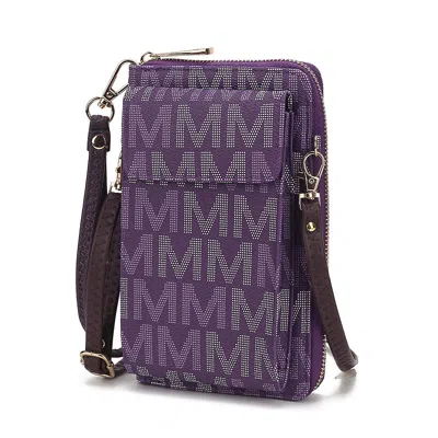 Mkf Collection By Mia K Cossetta 2 In 1 Cell Phone Crossbody/wristlet In Purple