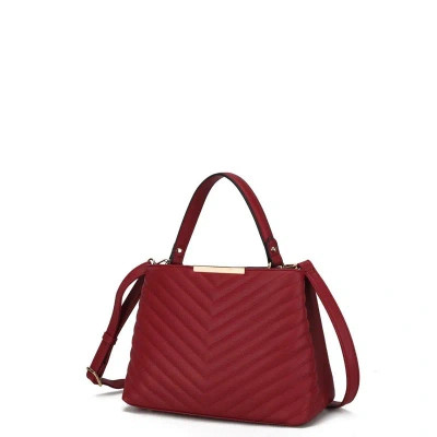 Mkf Collection By Mia K Dakota Satchel Handbag For Women's In Red