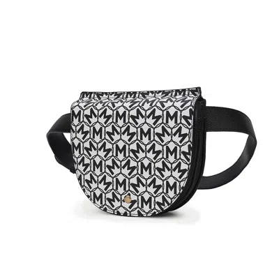 Mkf Collection By Mia K Daksha Signature Half Moon Belt Waist Bag By Mia K In Black