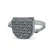 Mkf Collection By Mia K Daksha Signature Half Moon Belt Waist Bag By Mia K In Blue