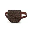 Mkf Collection By Mia K Daksha Signature Half Moon Belt Waist Bag By Mia K In Brown