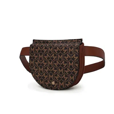 Mkf Collection By Mia K Daksha Signature Half Moon Belt Waist Bag By Mia K In Brown