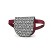 Mkf Collection By Mia K Daksha Signature Half Moon Belt Waist Bag By Mia K In Red