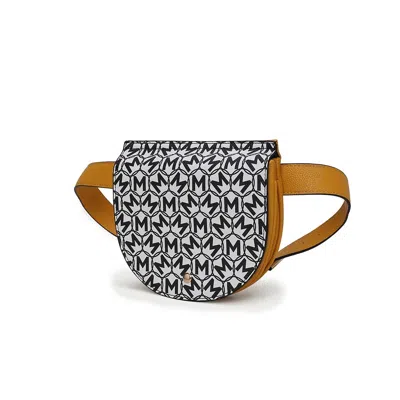 Mkf Collection By Mia K Daksha Signature Half Moon Belt Waist Bag By Mia K In Yellow