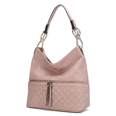 Mkf Collection By Mia K Dalila Vegan Leather Women's Shoulder Bag In Pink