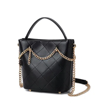 Mkf Collection By Mia K Damaris Mini Shoulder Medium Handbag By Mia K. In Black