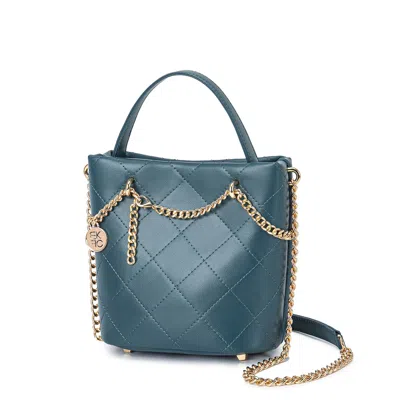 Mkf Collection By Mia K Damaris Mini Shoulder Medium Handbag By Mia K. In Blue
