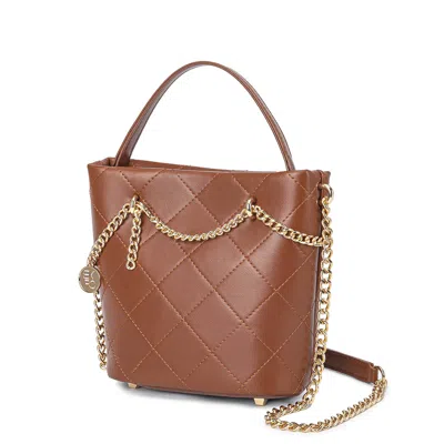 Mkf Collection By Mia K Damaris Mini Shoulder Medium Handbag By Mia K. In Brown
